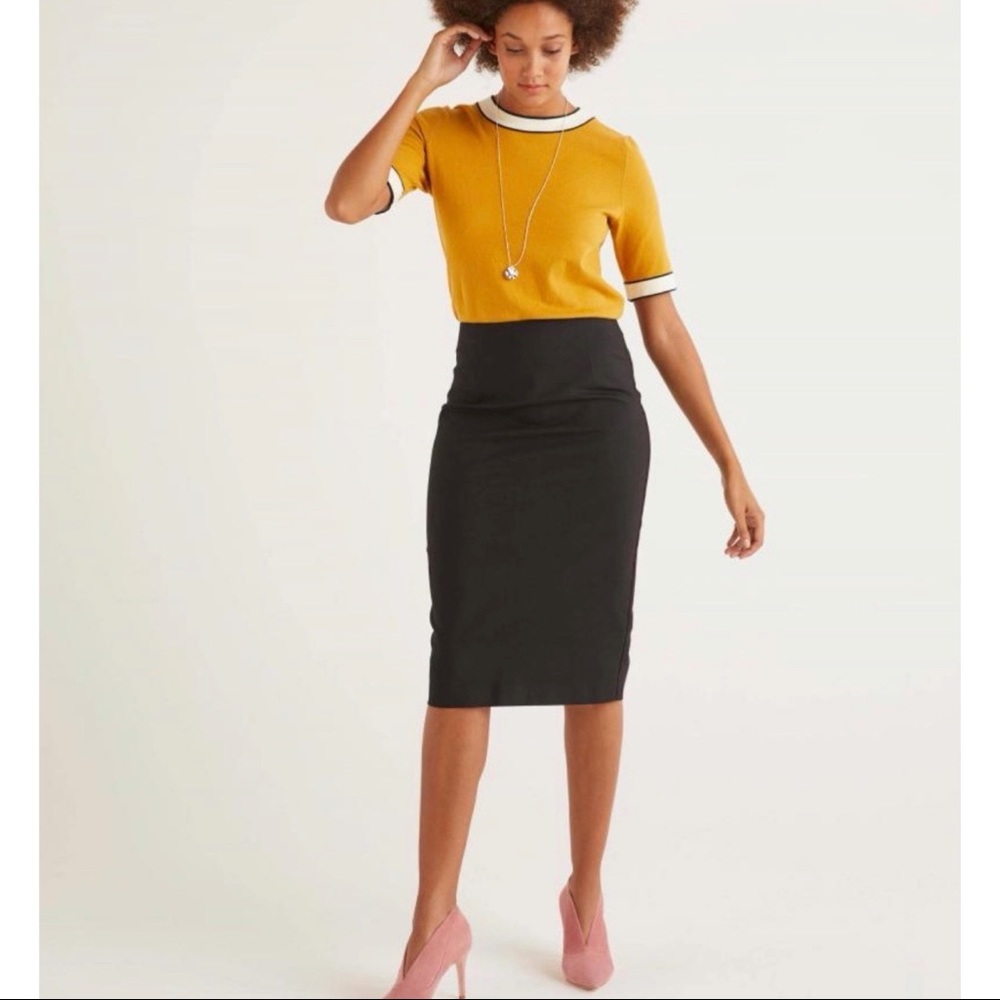 Boden Kensington pencil skirt in black, size 10R, NWOT
